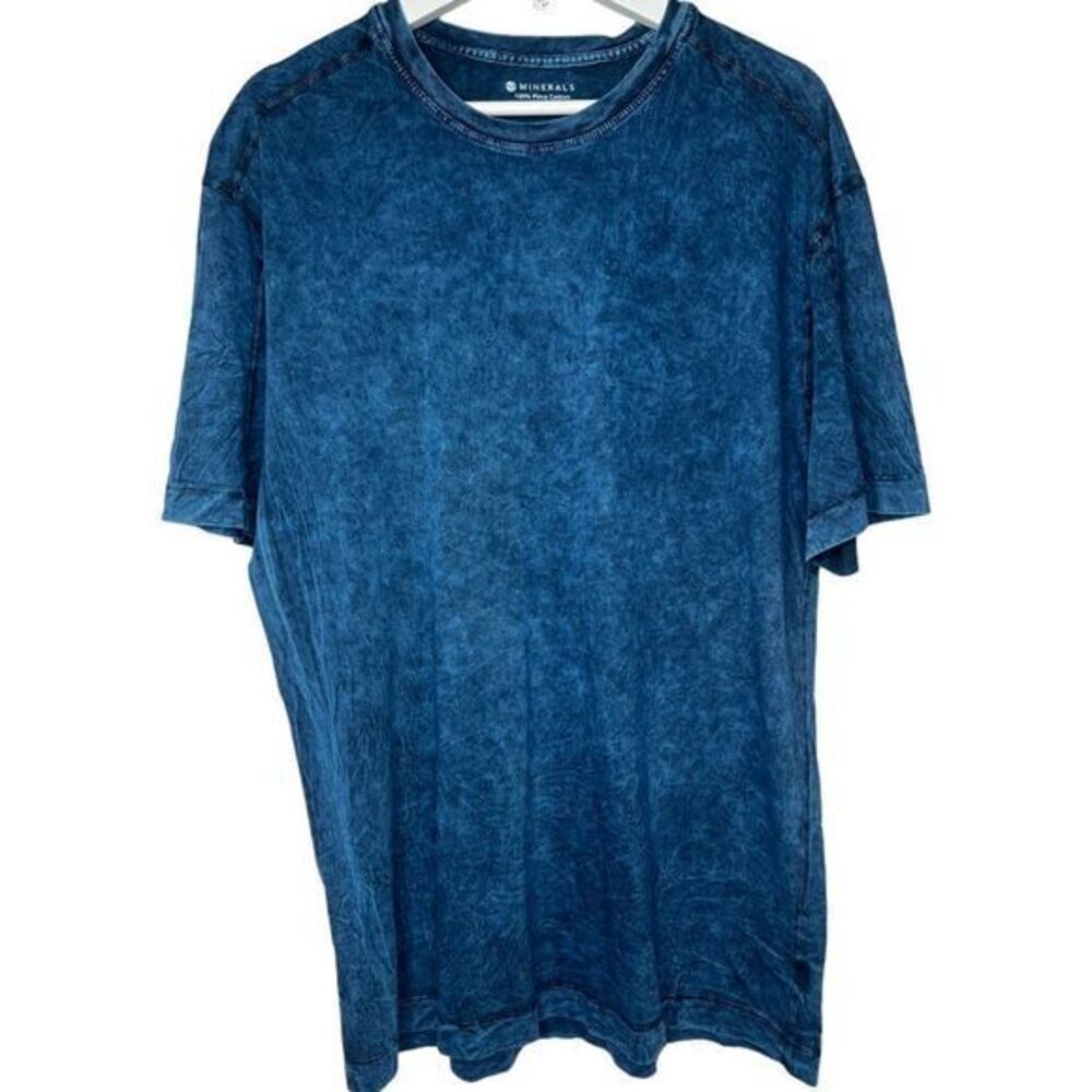 Vintage Minerals Clothing Sapphire Blue‎ Crew Neck TShirt Size Large